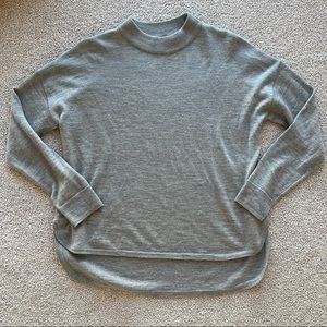 Madewell Mockneck Sweater Grey Size Small